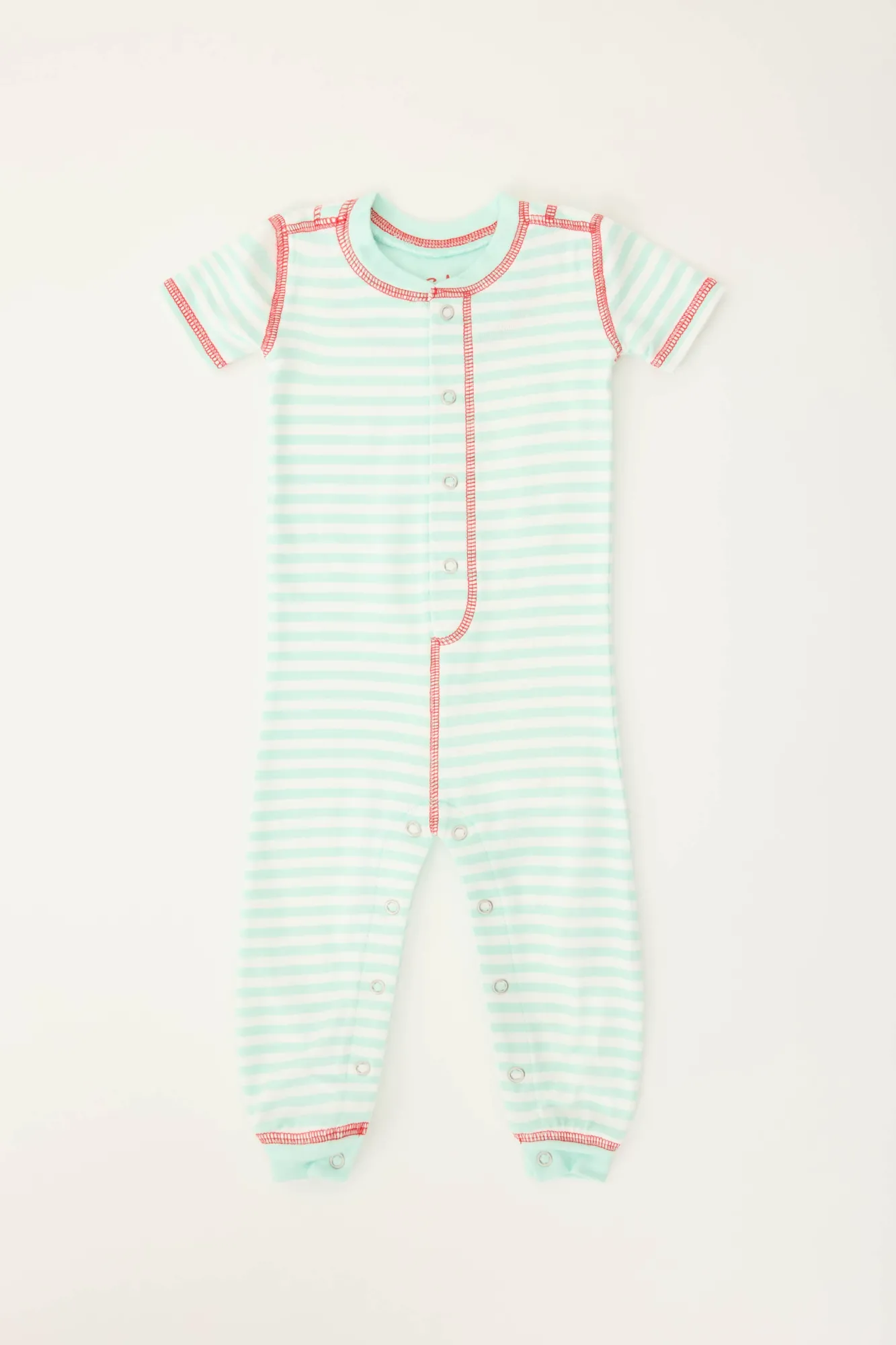 Kids P.J. Salvage Stripes | Peachy>Adrian Valencia x PJS Striped Baby Romper