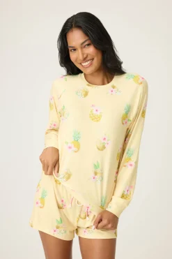 P.J. Salvage Tops | Sweets & Treats>Aloha Hour Long Sleeve Top