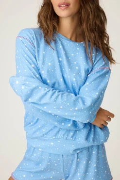 P.J. Salvage Tops | Hearts>American Honey Star Print Long Sleeve Top
