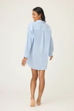 P.J. Salvage Loungewear | Loungewear>Dainty Daisy Long Sleeve Night Shirt