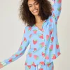 Women P.J. Salvage Sweets & Treats | Cooler Fabrics>Farmer's Market Strawberry Long Sleeve