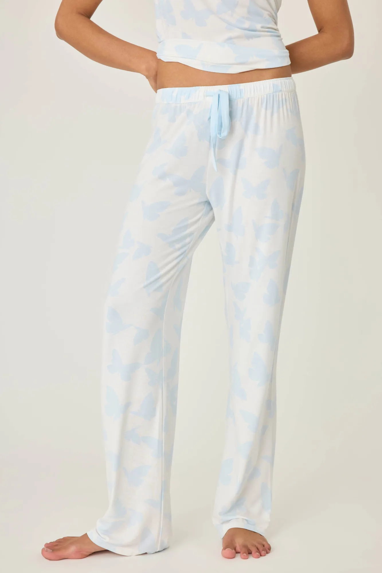 P.J. Salvage Bottoms | Modal>Forever Dreams Butterfly Open Leg Pants