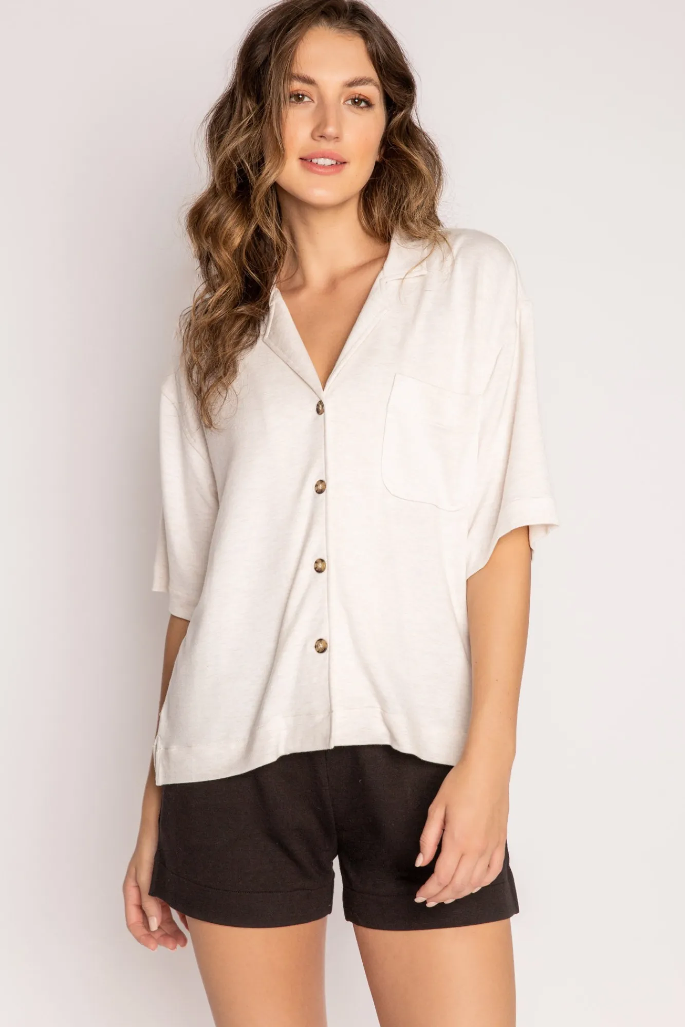 P.J. Salvage Tops | Terry>Jammie Essentials Short Sleeve Top