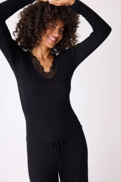 P.J. Salvage Tops | Modal>Lacey Basics Long Sleeve Top