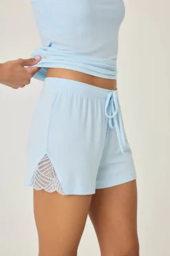 P.J. Salvage Bottoms | Modal>Lacey Basics Ribbed Shorts