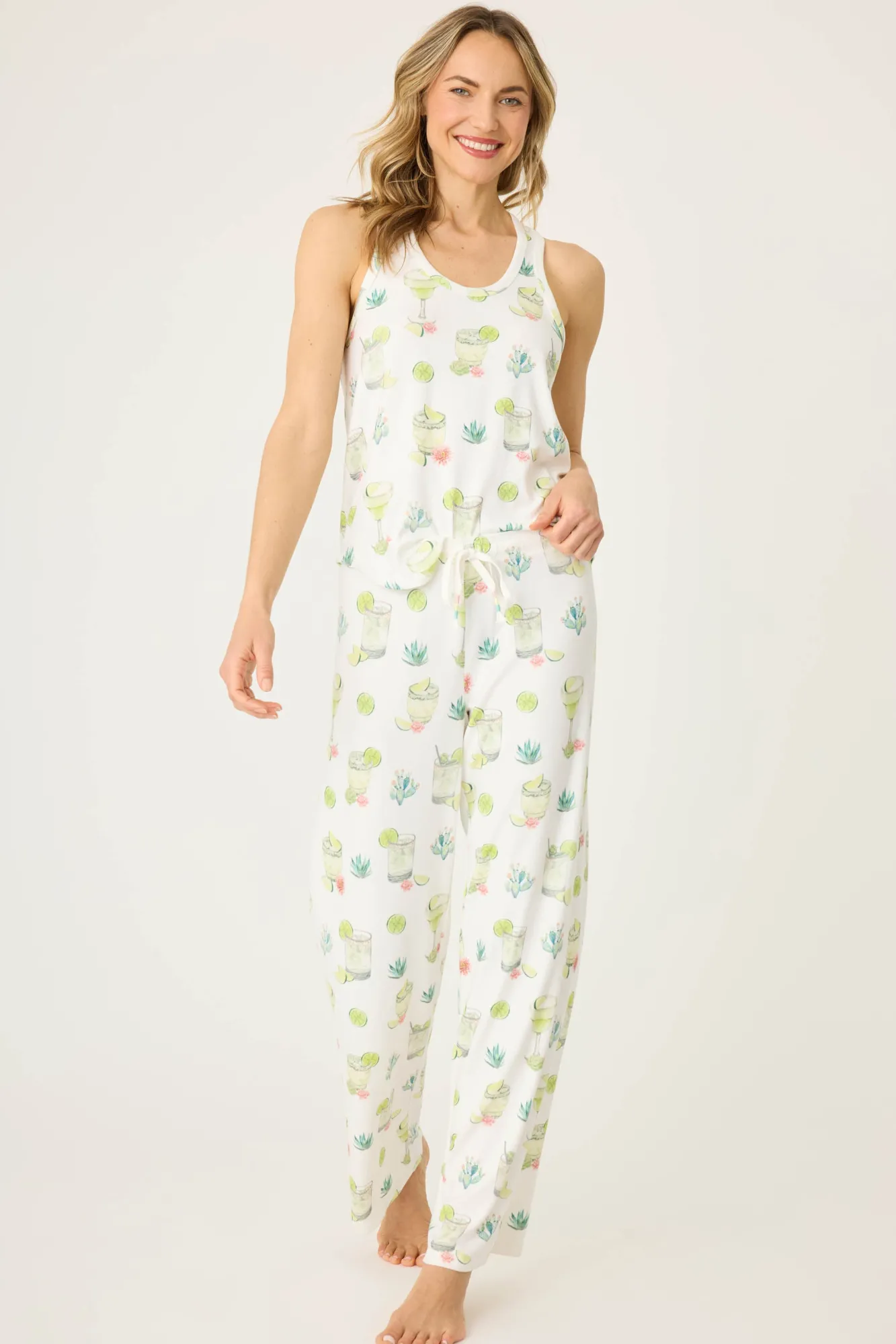 P.J. Salvage Bottoms | Coffee & Cocktails>Limes & Sunshine Open Leg Pants
