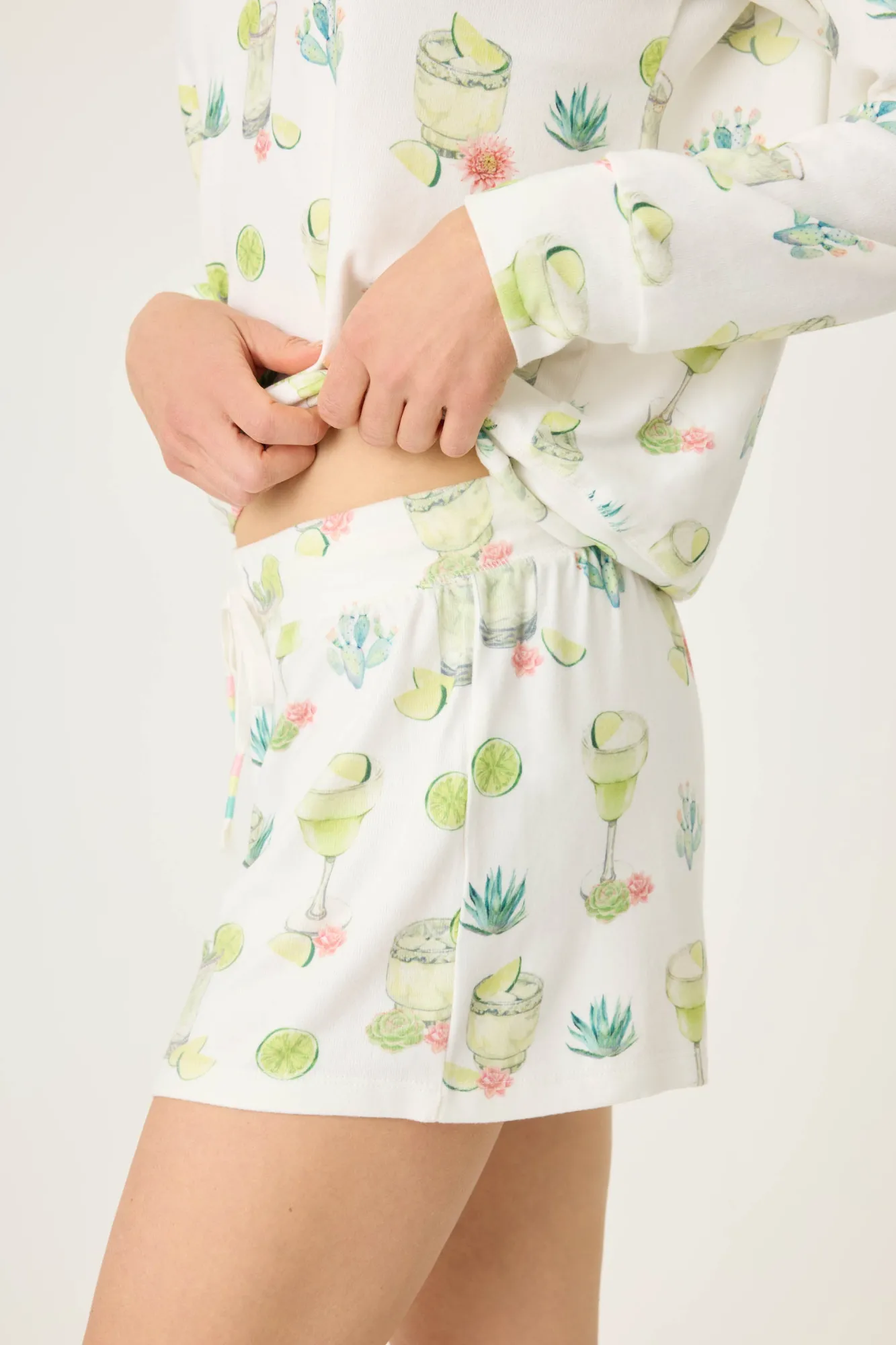 P.J. Salvage Bottoms | Coffee & Cocktails>Limes & Sunshine Shorts