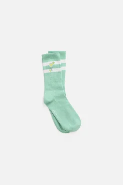 P.J. Salvage Socks | Coffee & Cocktails>Margarita Ribbed Crew Sock