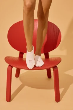 P.J. Salvage Socks | Cotton>Pink Bow 2-Pack Half-Cushion Socks