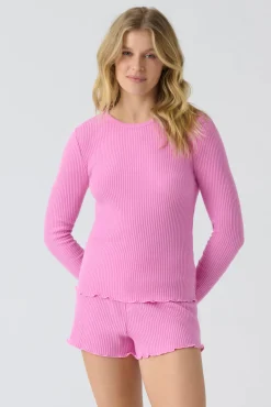 P.J. Salvage Tops | The Classics>Reloved Rib Long Sleeve Top