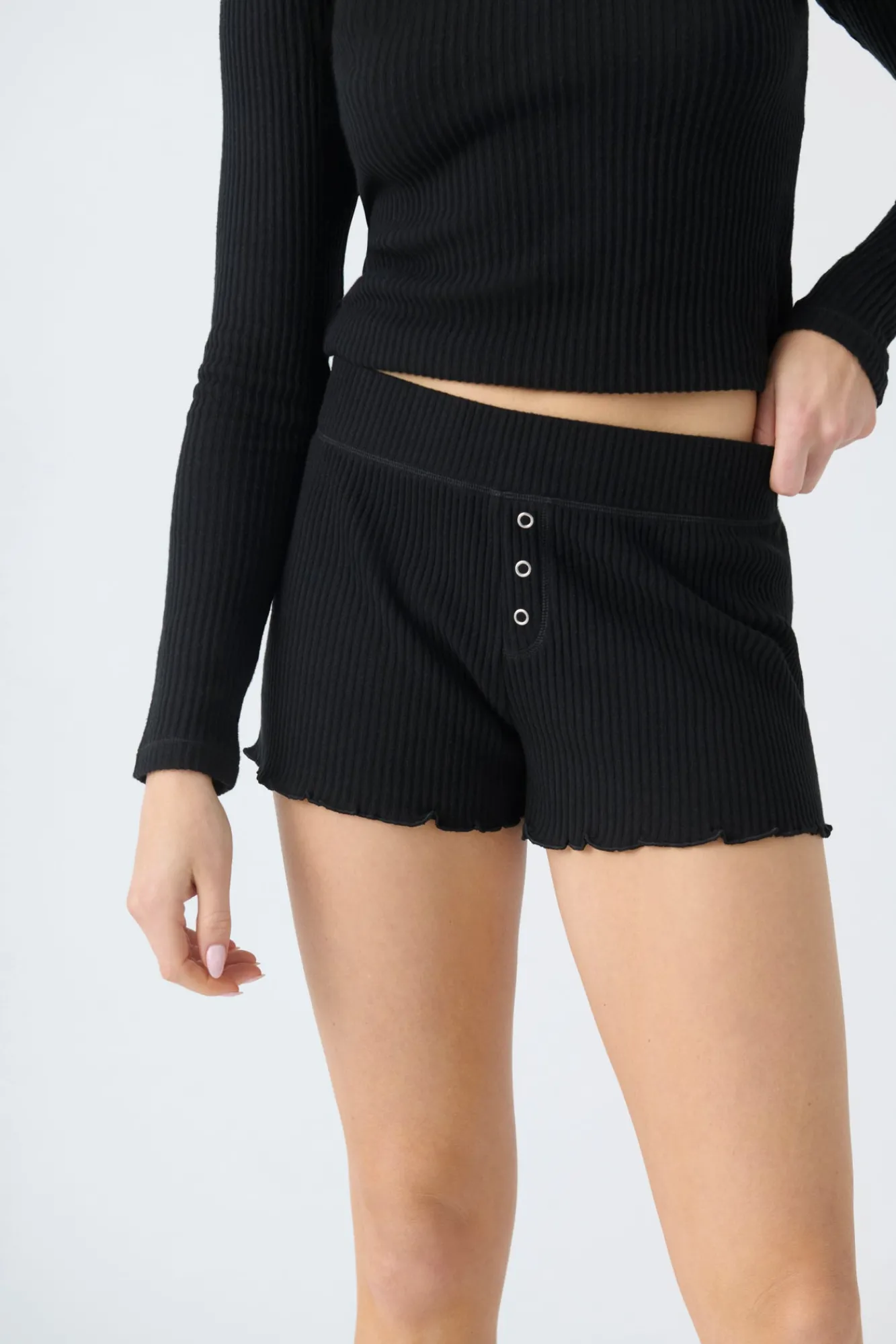 P.J. Salvage Bottoms | Peachy>Reloved Rib Shorts