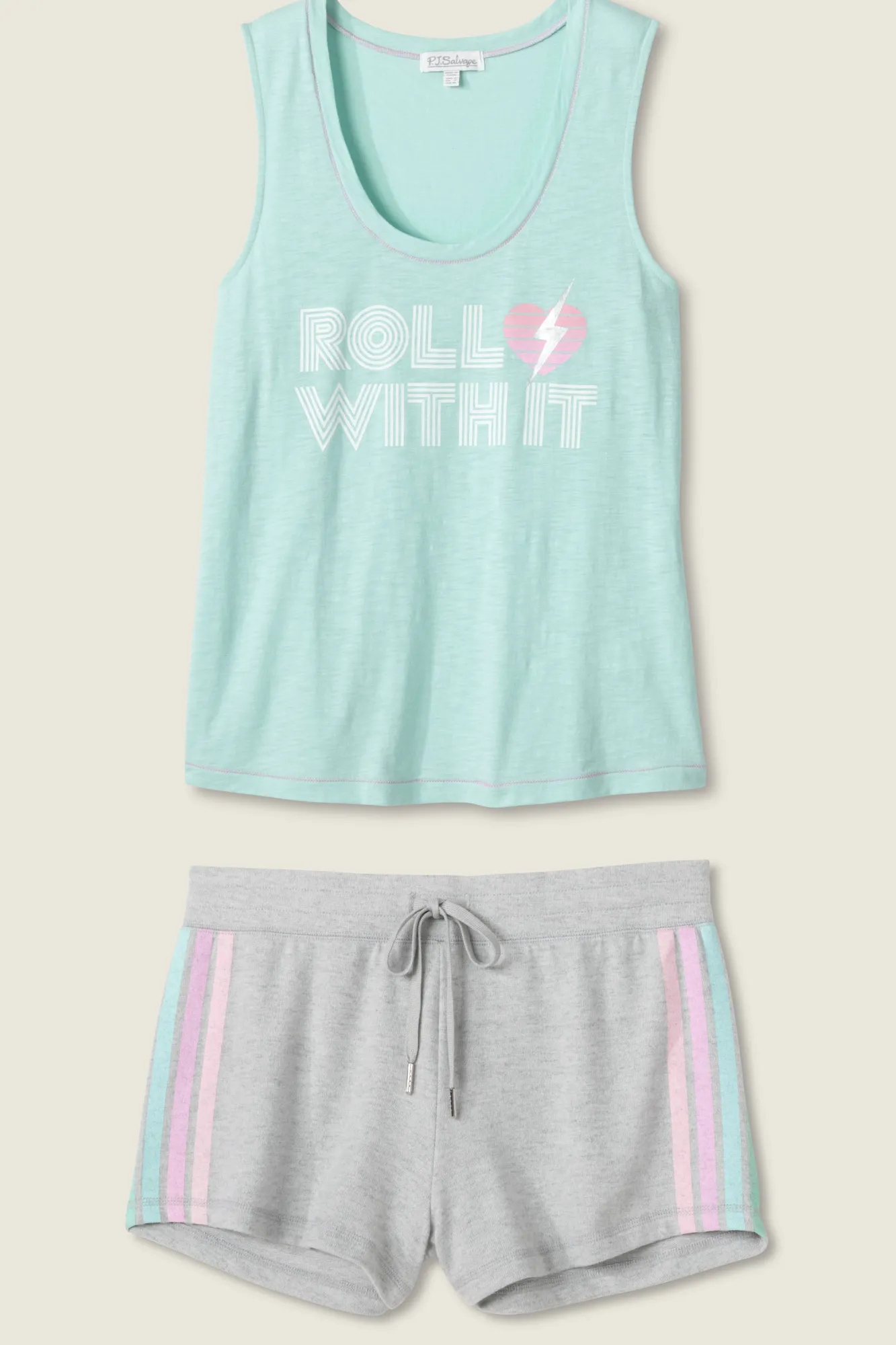 P.J. Salvage Pj Sets | Pj Sets>Roll With It Shorts Set
