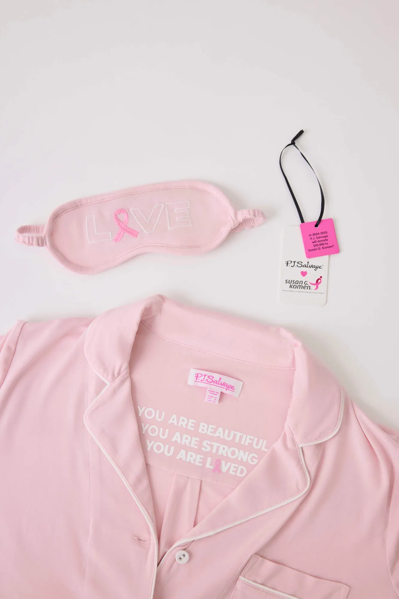 P.J. Salvage Pj Sets | Pj Sets>Susan G. Komen 3-Piece Modal PJ Set Plus Size