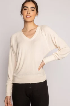 P.J. Salvage Tops | Peachy>Textured Essentials Long Sleeve Top
