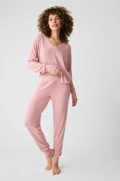P.J. Salvage Loungewear | Loungewear>Textured Essentials Lounge Set