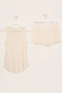 P.J. Salvage Peachy | Cooler Fabrics>Textured Essentials Shorts Lounge Set