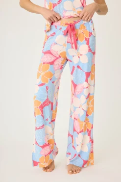 P.J. Salvage Bottoms | Florals & Botanicals>Tropical Dreams Floral Open Leg Pants