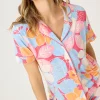 P.J. Salvage Tops | Florals & Botanicals>Tropical Dreams Floral Short Sleeve Top
