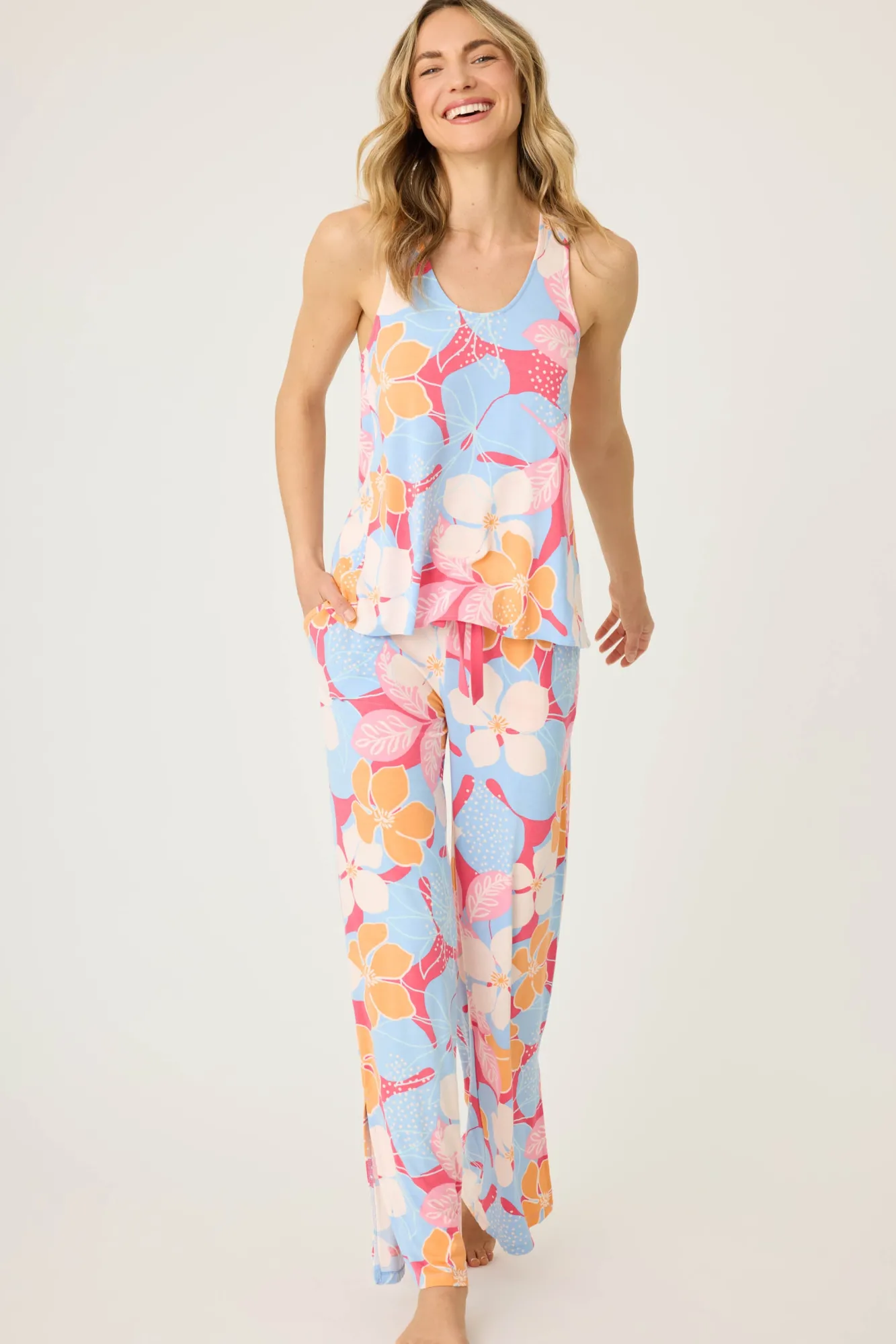 P.J. Salvage Tops | Florals & Botanicals>Tropical Dreams Floral Tank Top